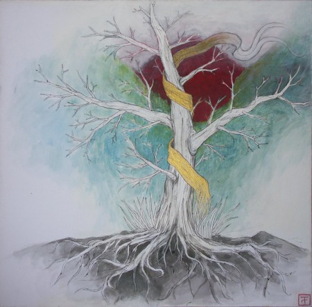 Strom, 2013, mixed technique 50x50